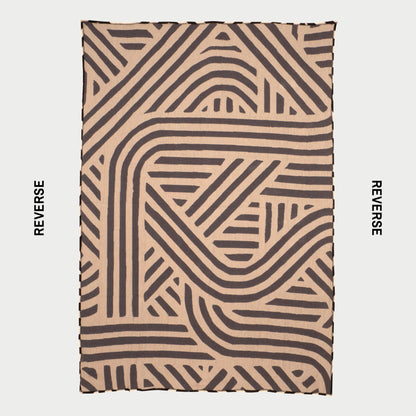 Entangled - Large Woven Blanket/Tapestry, 100% Cotton, Limited Edition