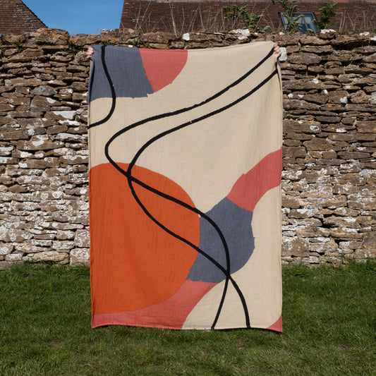 Sundown - Large Woven Blanket/Tapestry, 100% Cotton, Limited Edition